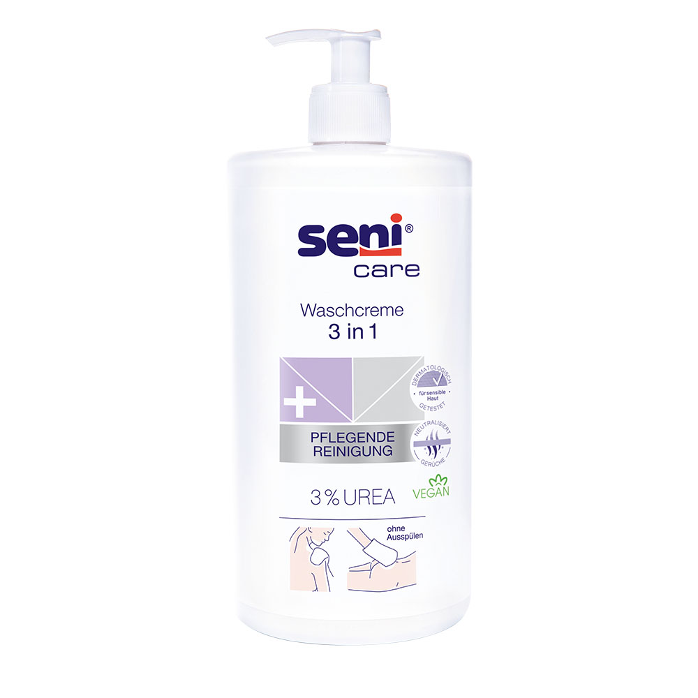 SENI Waschcreme 3 in 1, 3% Urea, 500 ml
